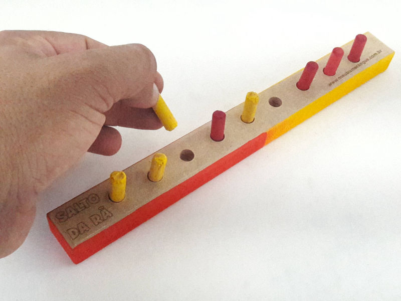 quebra-cabeça salto da rã