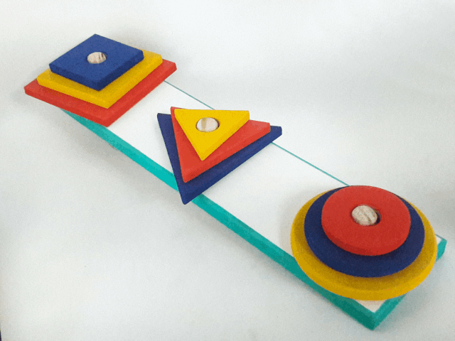 prancha de formas geométricas