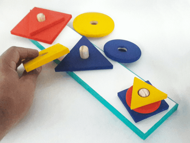 prancha de formas geométricas